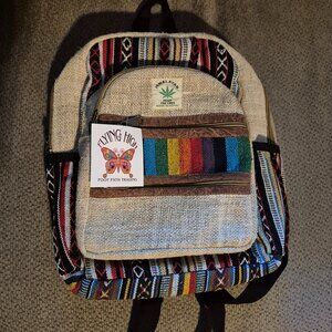 Medium Hemp Backpack from Footpath made in Nepal NWT